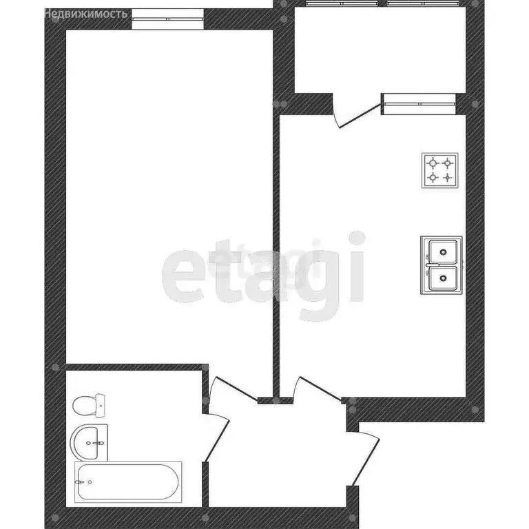 Квартира-студия: Калининград, Минусинская улица, 15 (33.8 м) - Фото 1