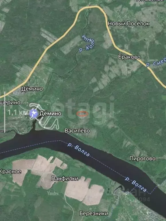 Участок в Ярославская область, Рыбинский муниципальный округ, д. ... - Фото 1