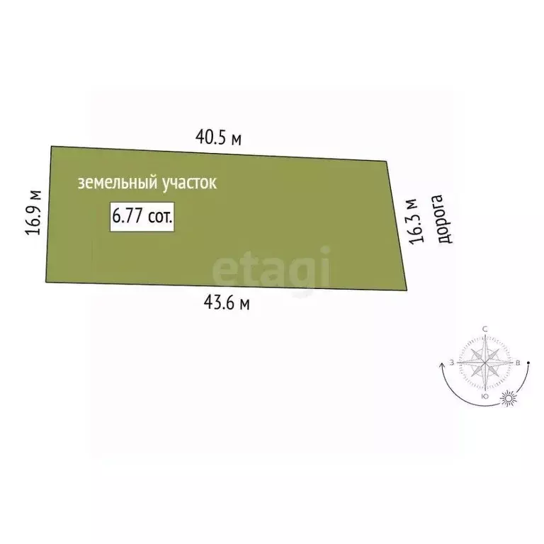 Участок в Крым, Сакский район, с. Уютное  (6.77 сот.) - Фото 2