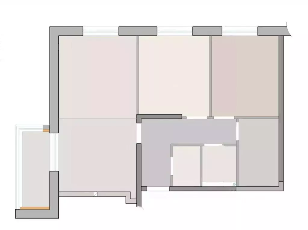 3-к кв. Тульская область, Тула ул. Сурикова, 22к2 (67.7 м) - Фото 2