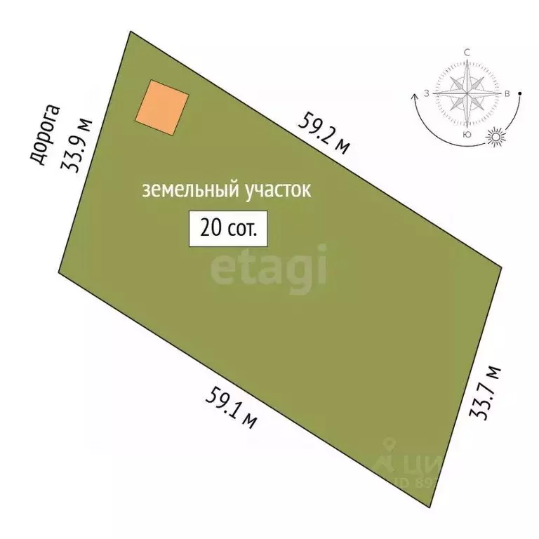 Участок в Башкортостан, Бирский район, Сусловский сельсовет, с. ... - Фото 2