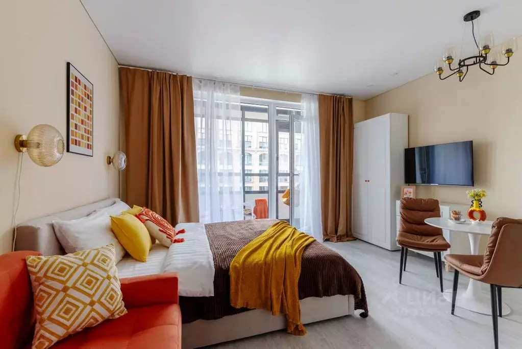 Студия Санкт-Петербург Уральская ул., 25 (25.0 м) - Фото 0
