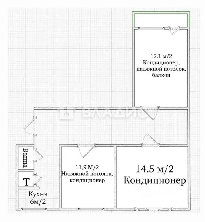 3-к кв. Москва ул. Героев Панфиловцев, 19 (58.0 м) - Фото 1