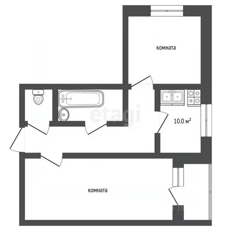 2-к кв. Самарская область, Самара Нагорная ул., 138 (47.5 м) - Фото 0