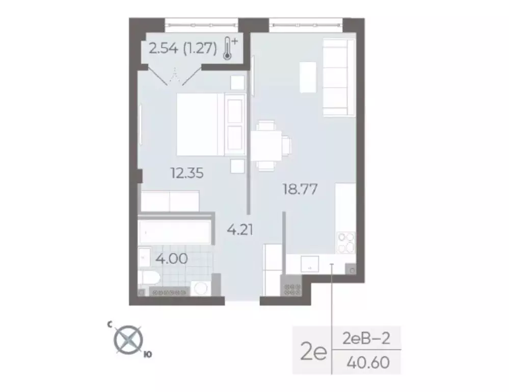 1-к кв. Санкт-Петербург Ремесленная ул., 15 (40.6 м) - Фото 0