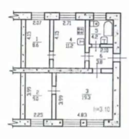 Дом в Хабаровский край, Хабаровск просп. 60-летия Октября, 126 (87 м) - Фото 2