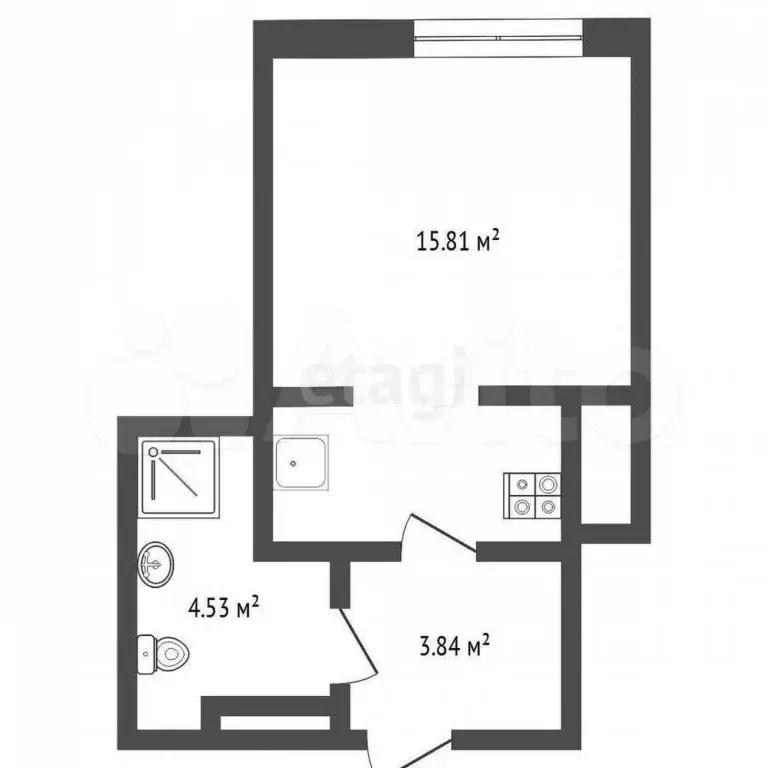 Квартира-студия, 23,5 м, 6/24 эт. - Фото 0