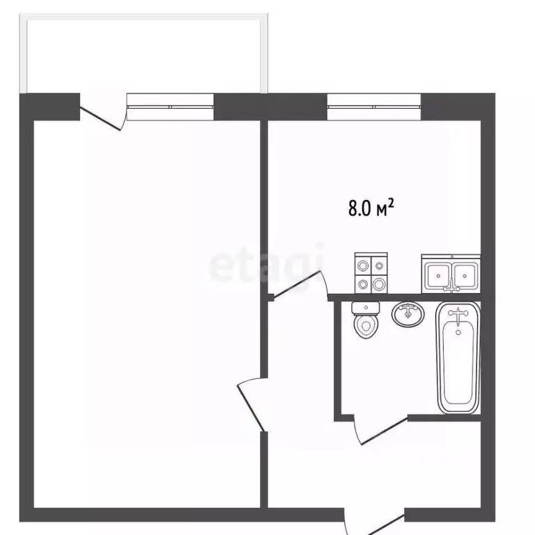 1-к кв. Ямало-Ненецкий АО, Новый Уренгой Энтузиастов мкр, 1 (36.0 м) - Фото 1