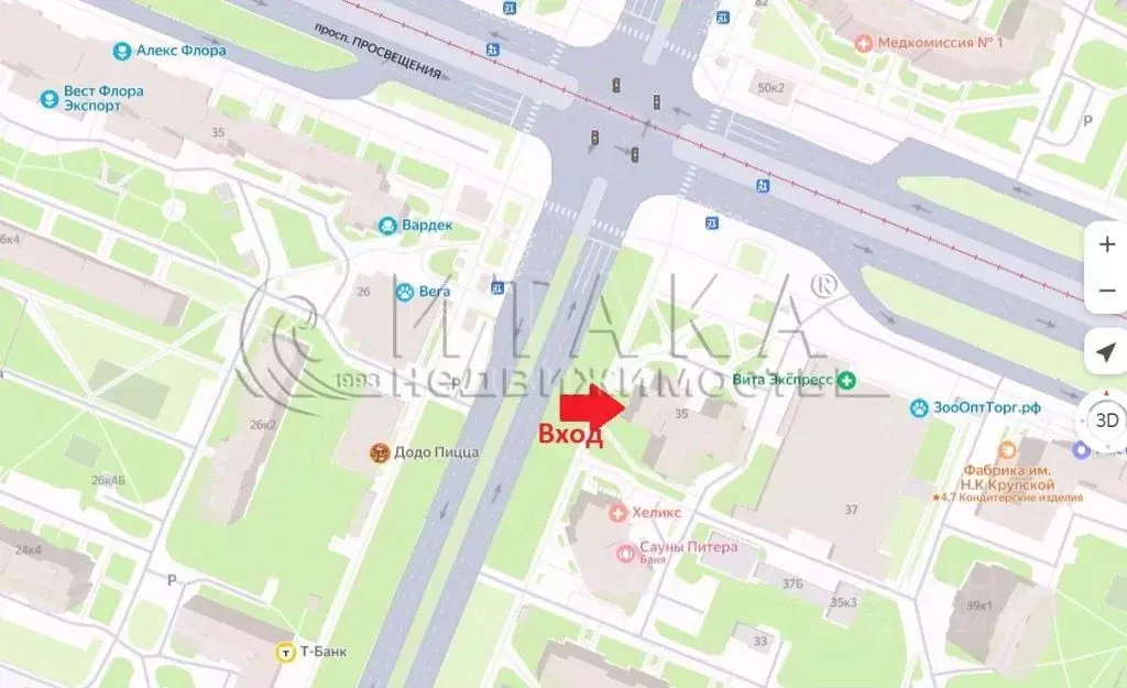 Помещение свободного назначения в Санкт-Петербург просп. Художников, ... - Фото 2