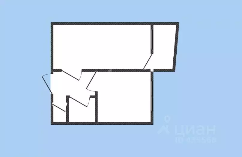 1-к кв. Белгородская область, Губкин ул. Королева, 26 (37.1 м) - Фото 1