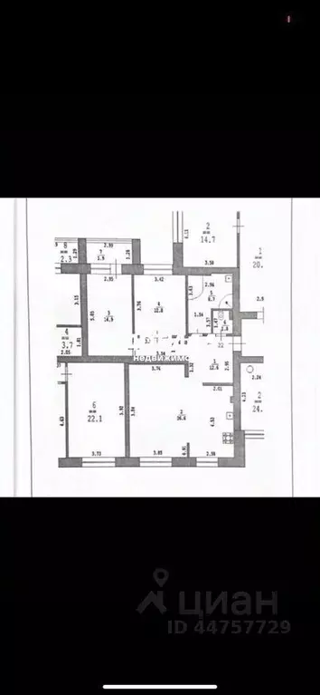 3-к кв. Нижегородская область, Нижний Новгород ул. Белинского, 69 ... - Фото 1