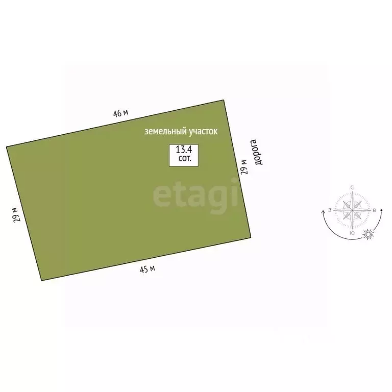 Участок в Костромская область, Кострома ул. Владимира Люсина, 3 (13.39 ... - Фото 2