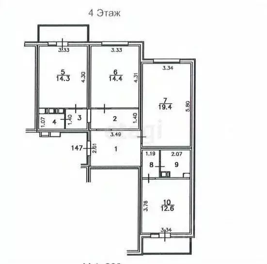 3-к кв. Воронежская область, Рамонский район, Яменское с/пос, Ветряк ... - Фото 2