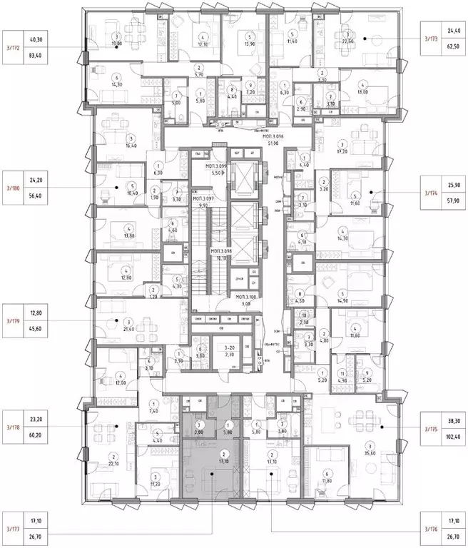 Студия Москва Волгоградский просп., 32/3к4 (26.7 м) - Фото 1