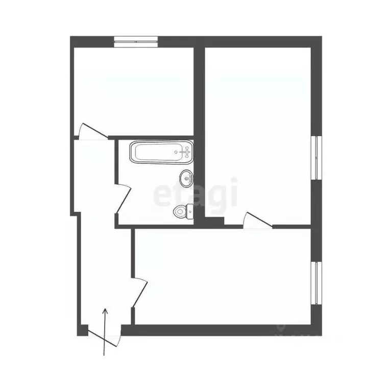 2-к кв. Свердловская область, Екатеринбург бул. Верх-Исетский, 20 ... - Фото 2