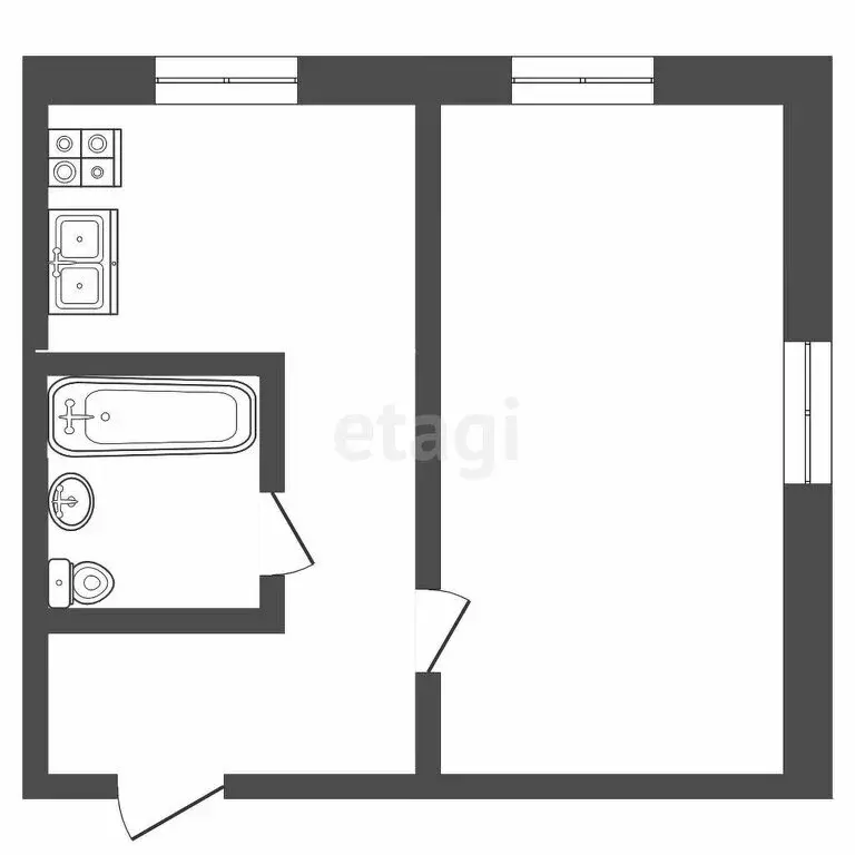 1-комнатная квартира: Петропавловск-Камчатский, проспект 50 лет ... - Фото 1