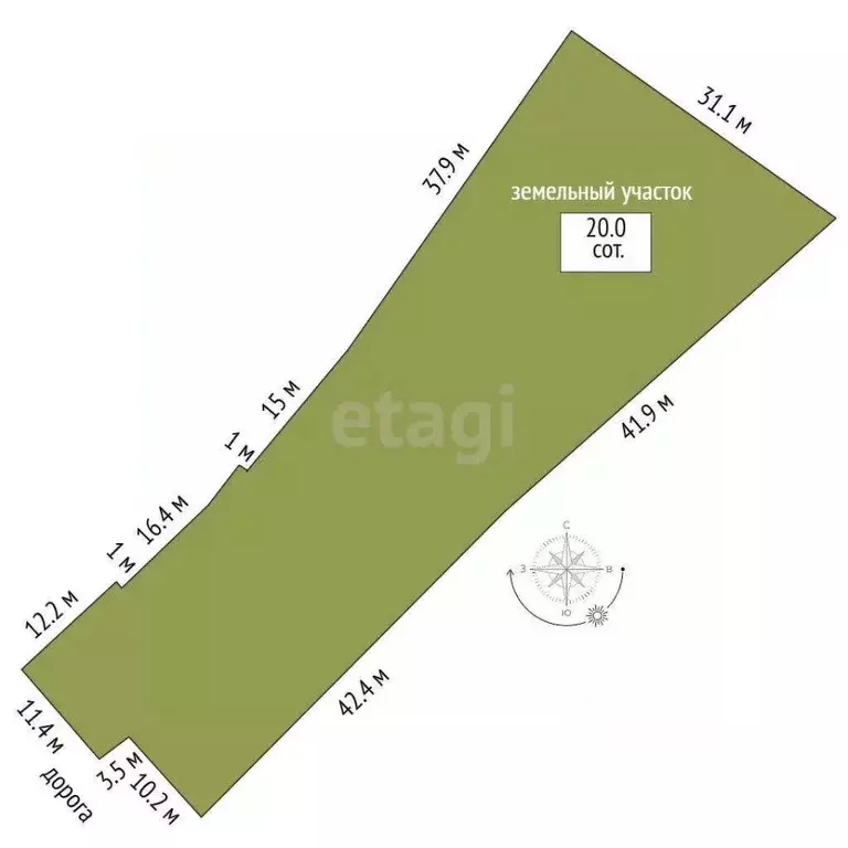 Участок в Челябинская область, Пласт  (20.0 сот.) - Фото 1