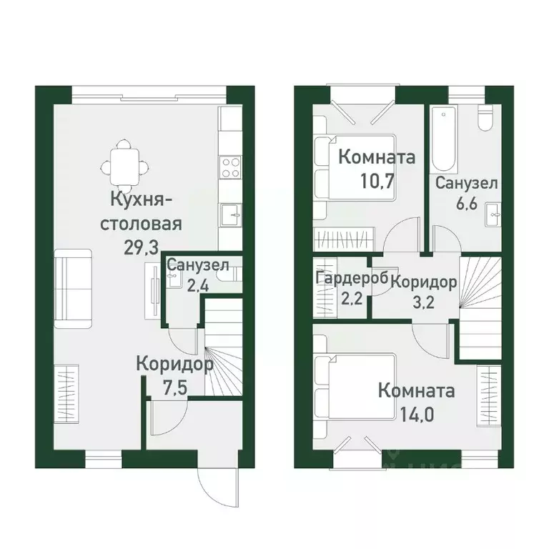 2-к кв. Челябинская область, Челябинский городской округ, пос. ... - Фото 1