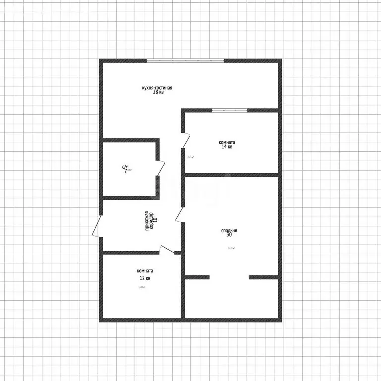 3-комнатная квартира: Махачкала, проспект Имама Шамиля, 10В (100 м) - Фото 1