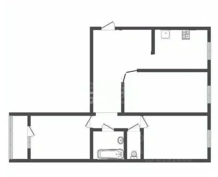 3-к кв. Тульская область, Тула ул. Братьев Жабровых, 1А (68.4 м) - Фото 2