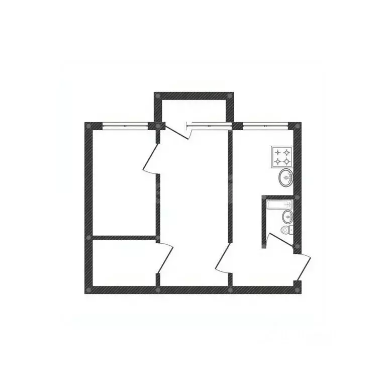 2-к кв. Смоленская область, Ярцево Советская ул., 18А (42.8 м) - Фото 1