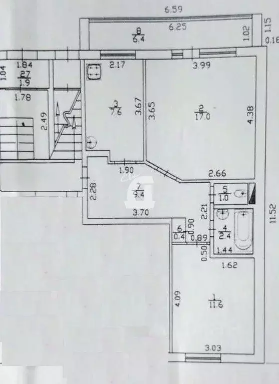 2-к кв. Краснодарский край, Динская ст-ца ул. Комсомольская, 105 (56.6 ... - Фото 1