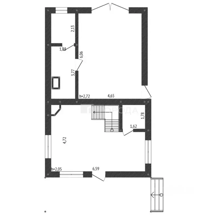 Дом в Кемеровская область, Новокузнецкий муниципальный округ, пос. ... - Фото 2