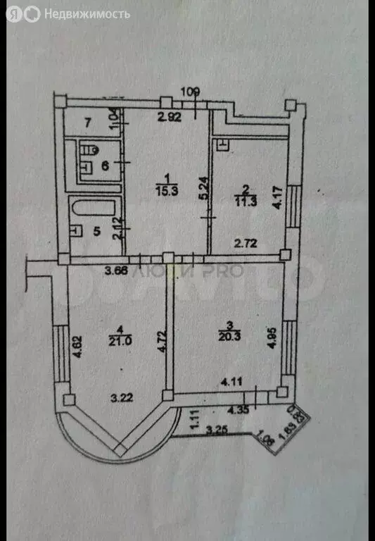 2-комнатная квартира: Воронеж, улица Шишкова, 103А (75.7 м) - Фото 1