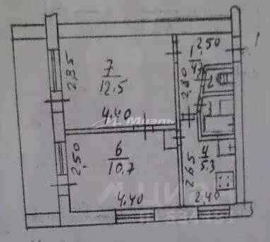 2-к кв. Крым, Белогорск ул. Нижнегорская, 39 (36.5 м) - Фото 2