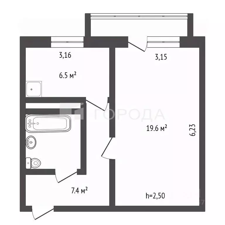 1-к кв. Кемеровская область, Новокузнецк просп. Строителей, 90 (38.0 ... - Фото 2