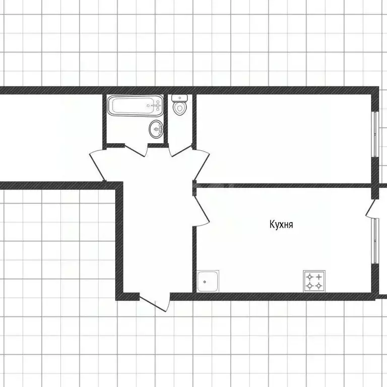 2-к кв. Белгородская область, Белгород Свято-Троицкий бул., 34 (70.0 ... - Фото 2