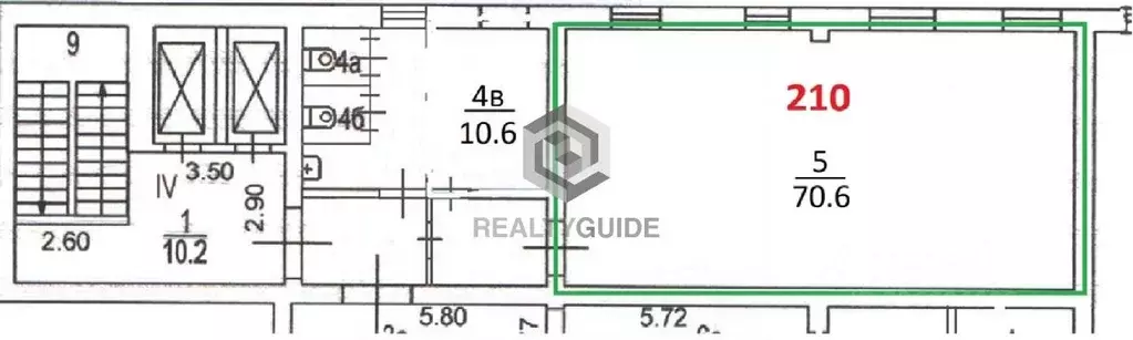 Офис в Москва Басовская ул., 16С1 (71 м) - Фото 1