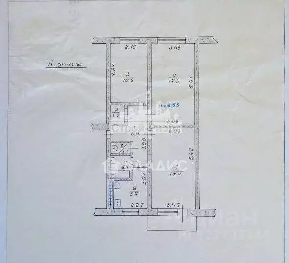 3-к кв. Крым, Керчь ул. Горького, 2Б (62.7 м) - Фото 1