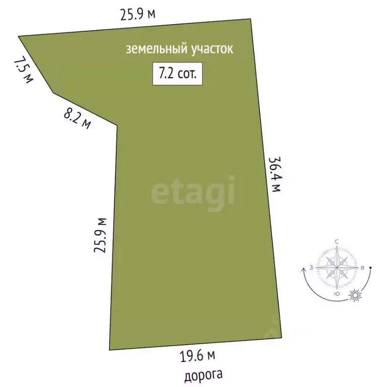 Участок в Башкортостан, Уфимский район, Кирилловский сельсовет, ... - Фото 2