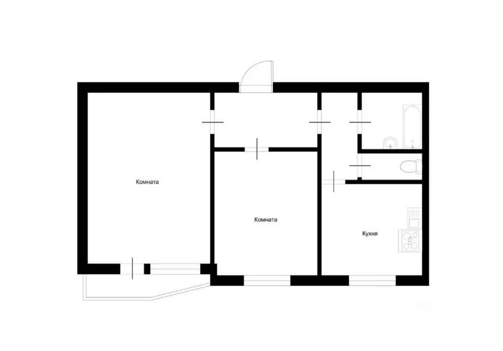 2-к кв. Москва ул. Щорса, 8 (53.2 м) - Фото 2