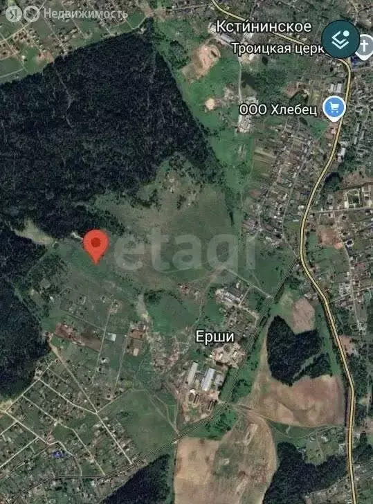 Участок в Кстининское сельское поселение, деревня Ерши, Привольная ... - Фото 1