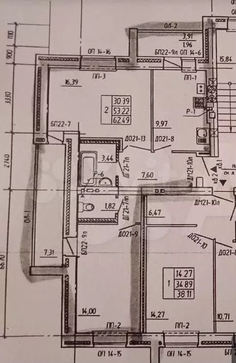 2-к. квартира, 62,5 м, 3/9 эт. - Фото 0