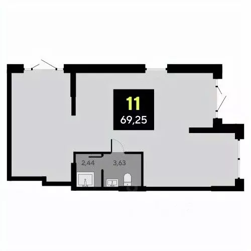 Офис в Тюменская область, Тюмень ул. Андрея Приказнова, 2 (69 м) - Фото 1