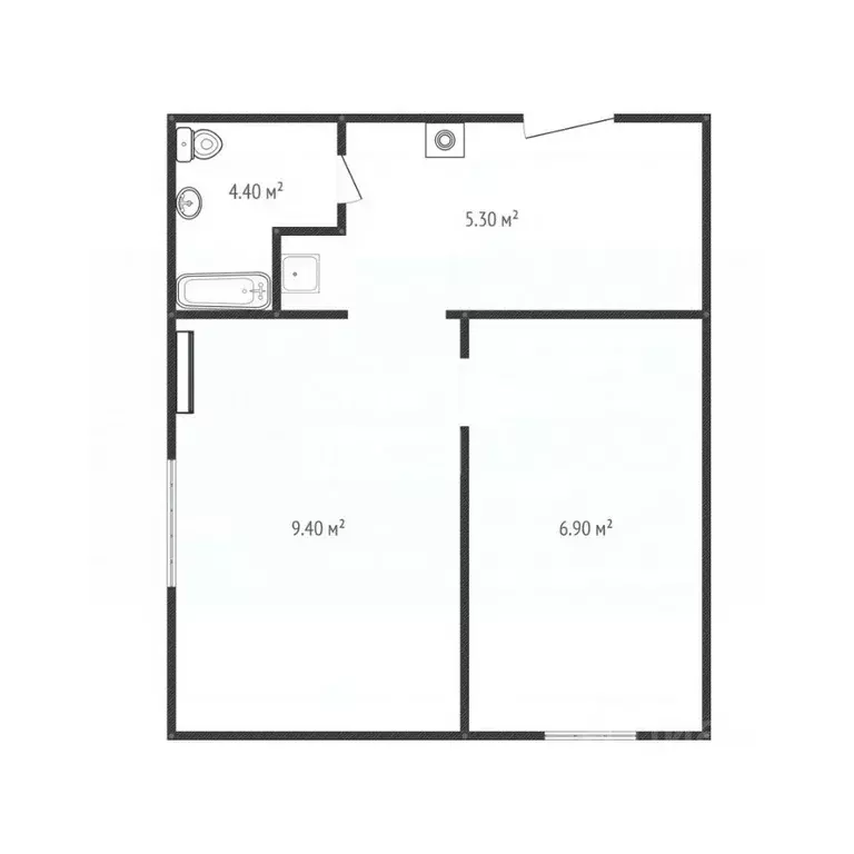 2-к кв. Липецкая область, Липецк ул. Жуковского, 9 (26.0 м) - Фото 2