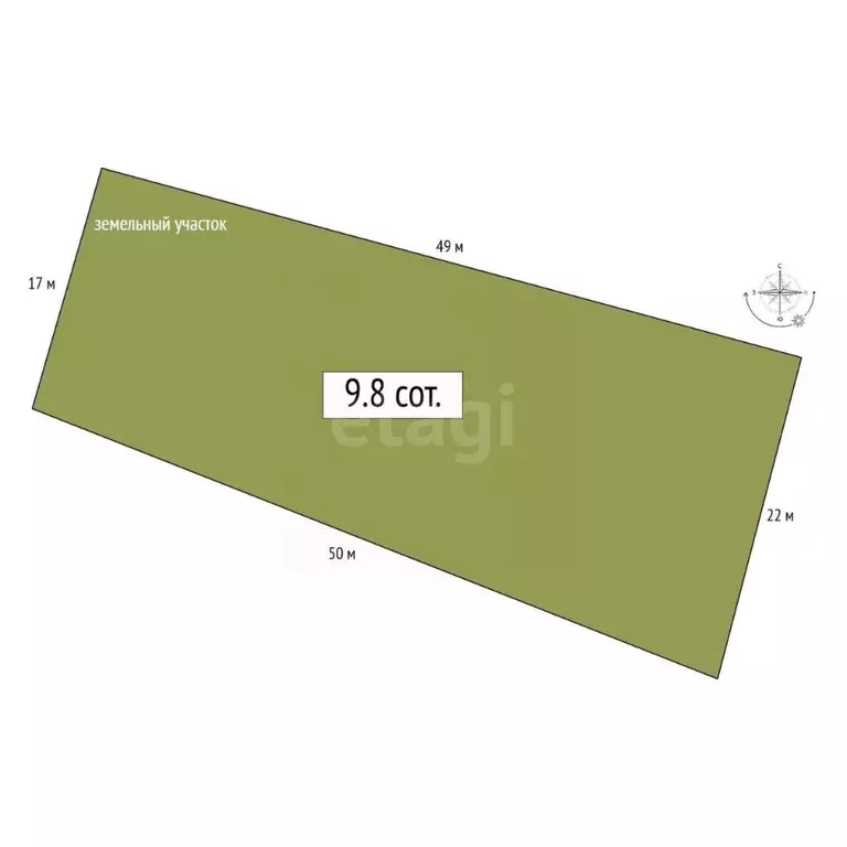 Участок в Алтай, Майминский район, с. Подгорное ул. Заречная, 17 (9.8 ... - Фото 2