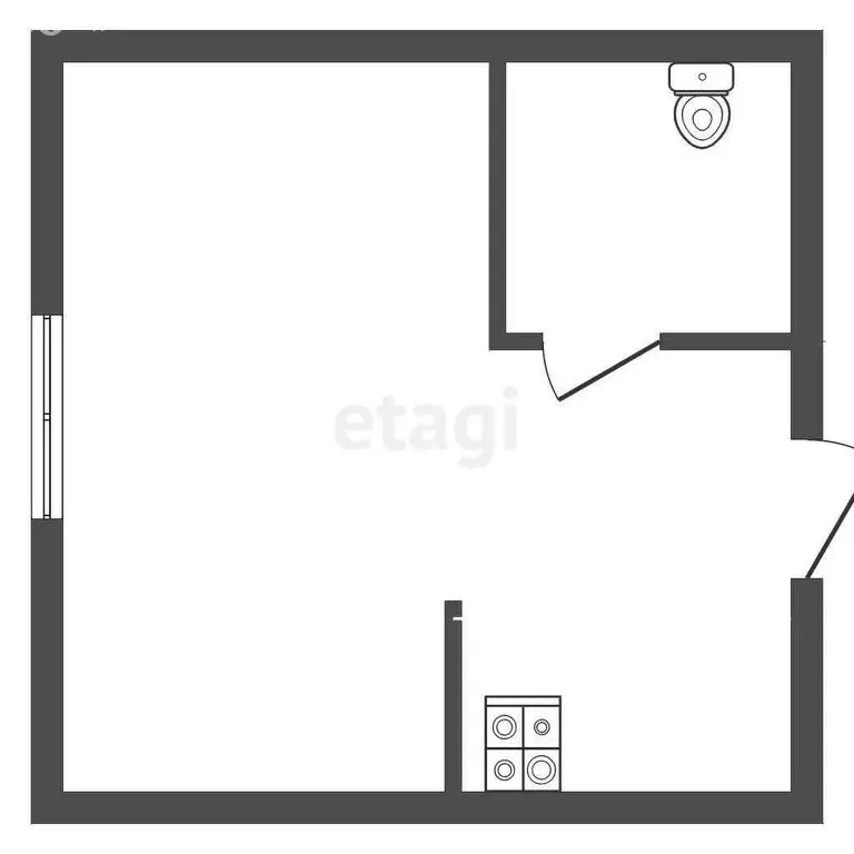 Квартира-студия: Кыштым, улица Юлии Ичевой, 150 (17.9 м) - Фото 1