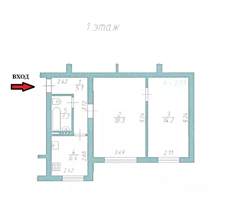 2-к кв. Московская область, Клин городской округ, Решетниково пгт ул. ... - Фото 2