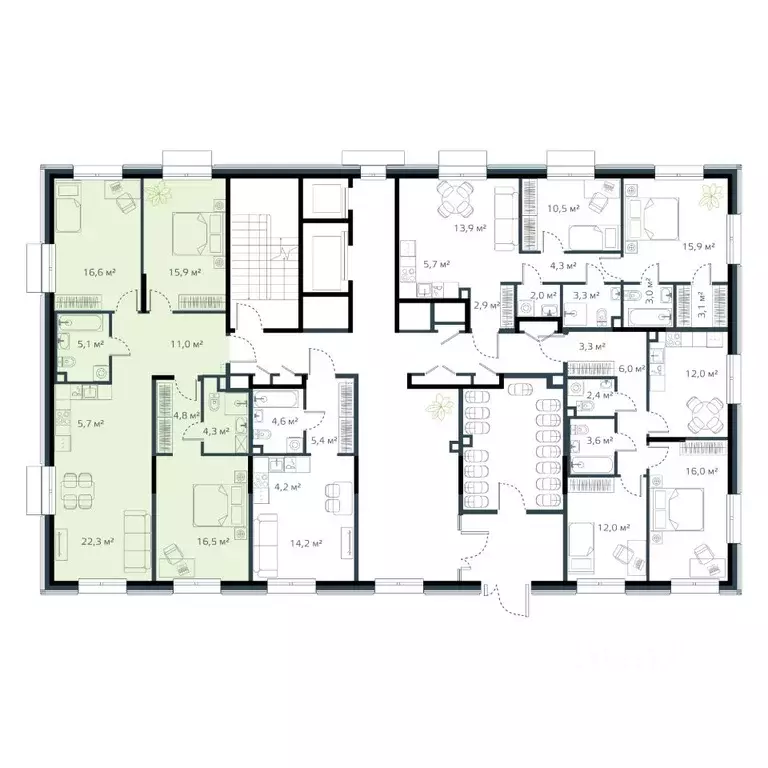 4-к кв. Приморский край, Владивосток Дом на Востоке жилой комплекс, ... - Фото 2