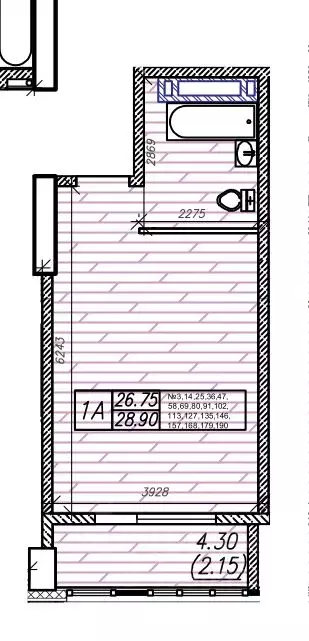 1-к кв. Приморский край, Владивосток Станционная ул., 11А (28.9 м) - Фото 1