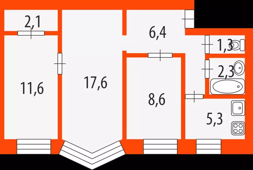 Продаётся 3-к квартира, 55 м - Фото 0
