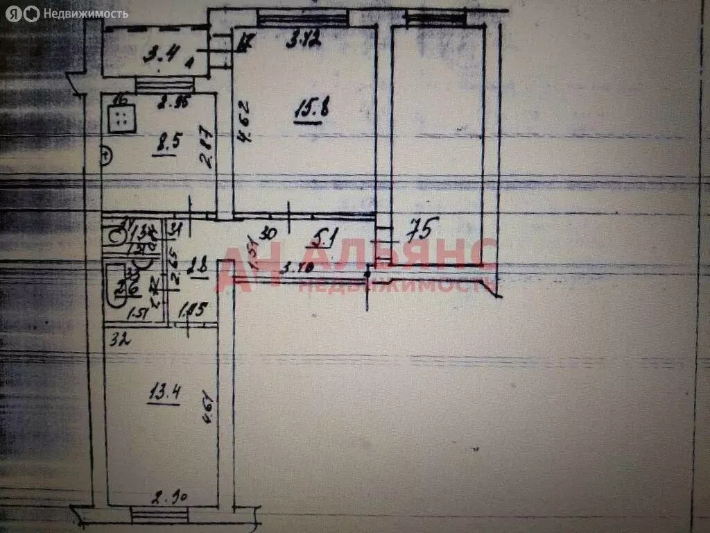 2-комнатная квартира: посёлок Берёза, 4-й квартал, 25 (50 м) - Фото 1
