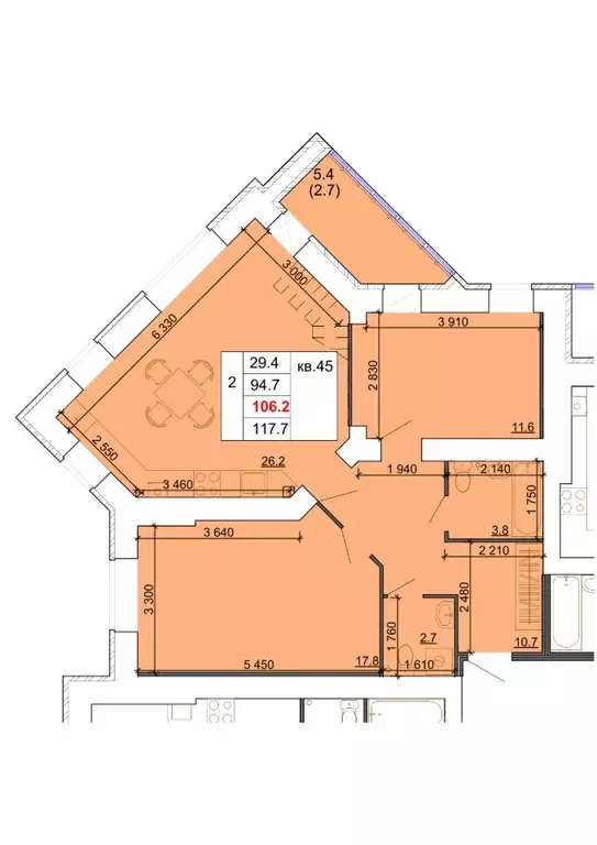 2-к кв. Костромская область, Кострома Давыдовский-2 мкр, Лесной ... - Фото 1