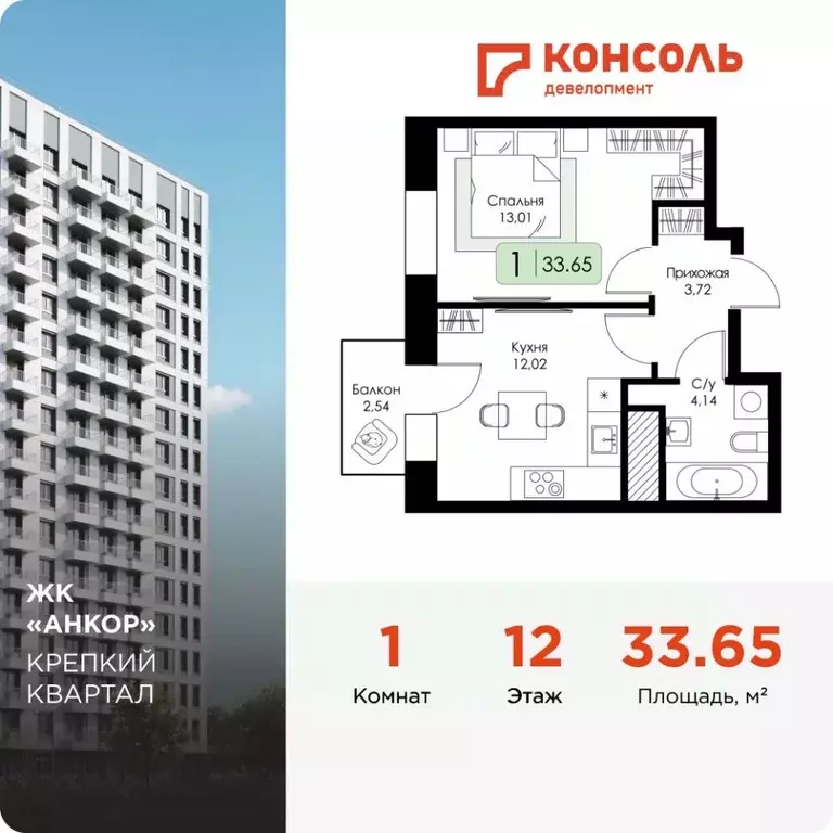 1-к кв. Нижегородская область, Нижний Новгород 15-й Канавинского ... - Фото 1