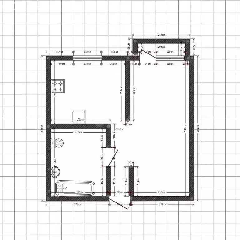 1-комнатная квартира: Ангарск, 6-й микрорайон, 14 (31.7 м) - Фото 1
