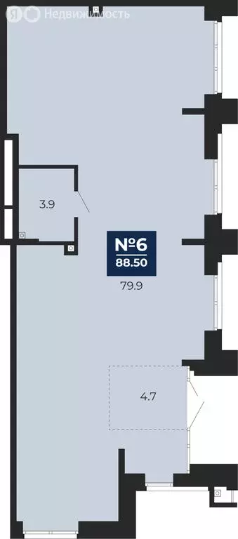 Помещение свободного назначения (88.5 м) - Фото 1